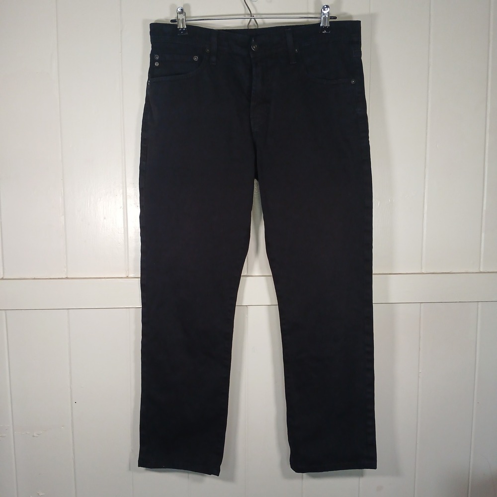 AG Adriano Goldschmied The Everett Pants Mens 34x28 Navy Blue Slim Straight Leg